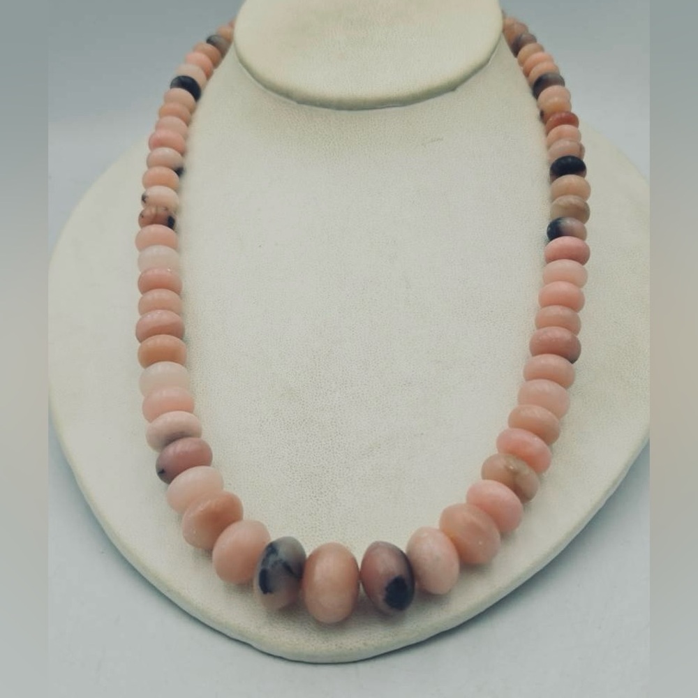 Jay King Pink Opal Sterling Silver Necklace